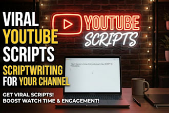 write a viral youtube script for your faceless channel