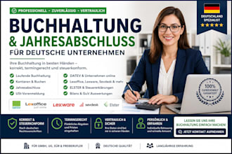 do german bookkeeping, buchhaltung, datev, lexoffice, elster, and vat filing