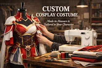 make sew a custom cosplay costume for anime, game, armors or movie characters