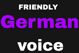 record a professional german voice over for ads videos and social media
