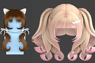 custom roblox accessories, 3d model, roblox ugc game assets