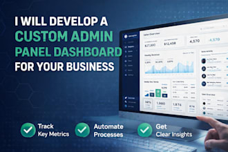 create a full internal business management dashboard system