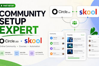 setup circle so online community circle so skool community circle so community