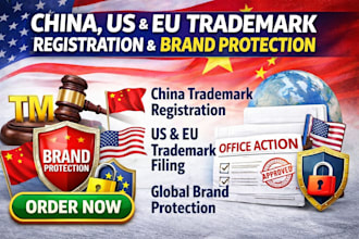 register china trademark for export brands US eu trademark filing global brand