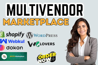 develop wordpress ecommerce marketplace multi vendor woocommerce website dokan