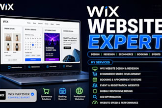 design redesign wix website wix event wix ecommerce wix booking online stores