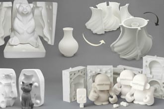 create custom 3d mold design, silicone molds, and injection molds for production