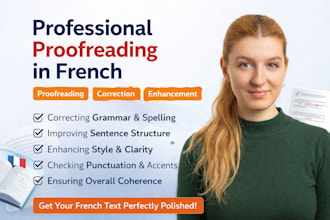 proofread and edit your french text professionally