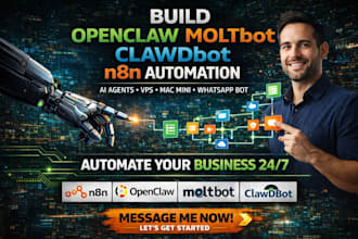 build openclaw moltbot clawdbot n8n automation claude open claw mac mini vps