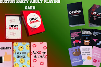 design adult card game, couples card, drinking card game, party card game design