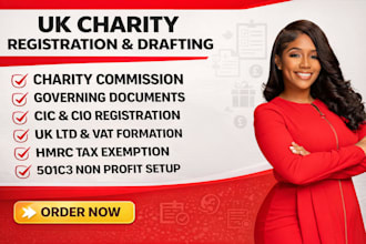 register your UK charity cio with charity commission and draft constitution
