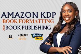do KDP book formatting, ebook formatting, and fix paperback bleed errors