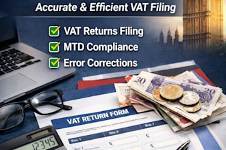 prepare and file UK vat returns for limited companies