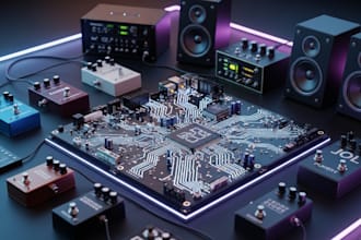 design custom pcb for audio devices, fx pedals, and sound systems