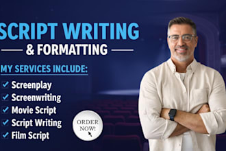 be your screenplay writer TV screenwriter or TV series