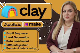 setup clay, pipedrive, make automation, integrate apollo io, zoho crm workflows
