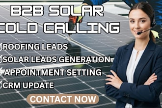 generate solar leads b2b solar cold calling set appointments and close sales