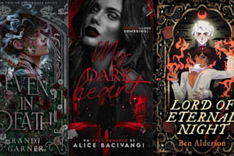 design dark romance, book cover , fantasy romance, amazon kdp ebook cover