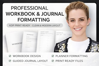 format workbook, planner, and guided journal for KDP print