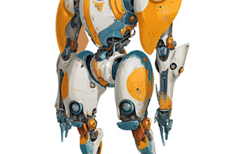 high quality robot, mecha concepts