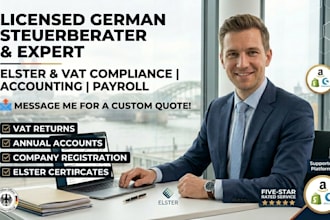 german tax return, elster filing, vat compliance, tax refund corporate tax