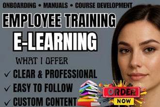 create employee onboarding training sops and power point slide course content