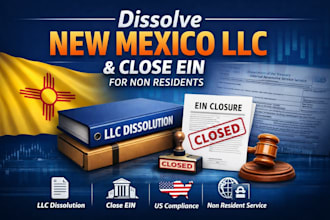 dissolve new mexico llc and close ein for non residents