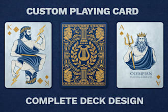 create custom card game design playing card deck educational card design