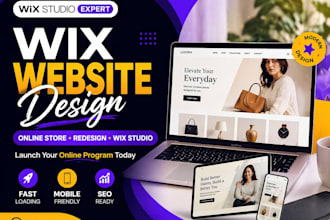 build wix online store, wix website design, redesign wix website, online program