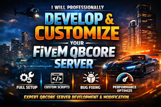 expert fivem qbcore server development and customization services