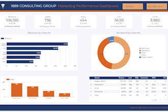 design and build an executive ready branded dashboard