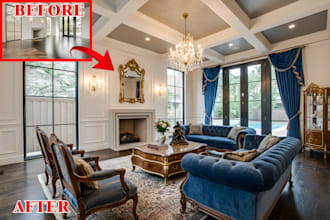do professional virtual staging for real estate photos