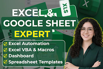 be your google sheets expert for automation and custom dashboard