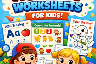 design activity worksheets for kids