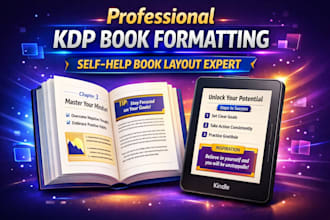 format and layout your self help book for amazon KDP