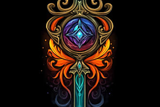 create a fantasy logo