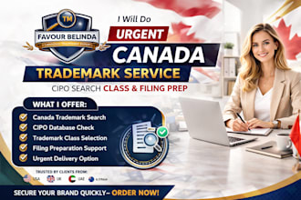 do urgent canada trademark service cipo search