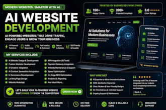 do ai website development, chatbot, ai software as full stack web developer