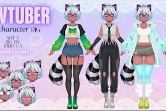 make vtuber model art at a very cheap price