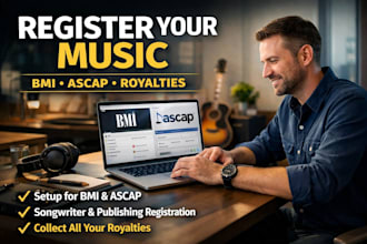 register your music with bmi, ascap and ensure you collect all royalties