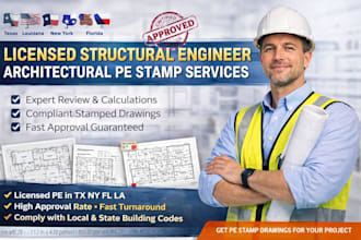 pe stamp licensed architectural civil engineering in texas louisiana new york
