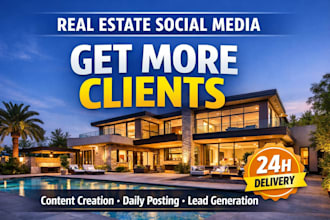manage social media for real estate agents and realtors to get leads
