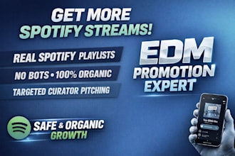 promote your edm music to spotify playlists in your genre