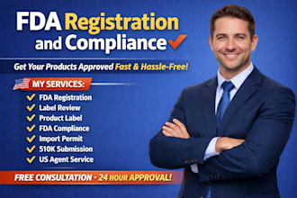 fda registration products label review US agent import permit food drug cosmetic