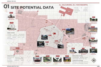 design architecture presentation board, poster and portfolio