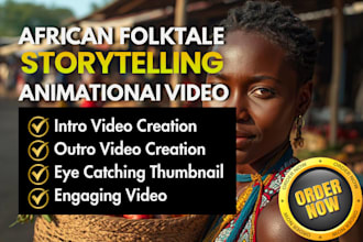 create a captivating ai african folktale video american storytelling
