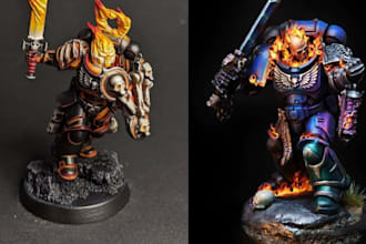 3d print and paint action miniature printing tabletop custom 3d printed figures