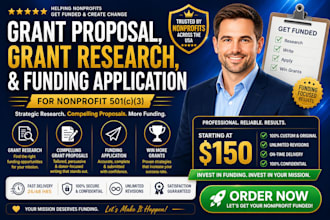 grant proposal, grant research, and funding application for nonprofit 501c3