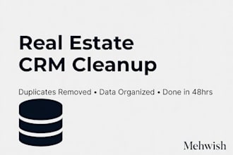 clean up and organize your real estate CRM contacts and database