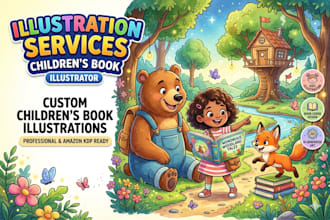 create ai children book and storybook illustrations